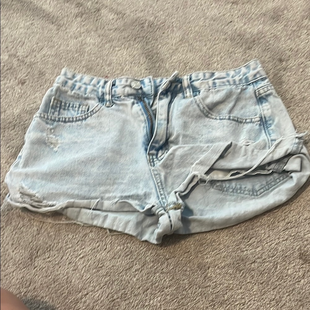 Light Blue Denim Women's Shorts